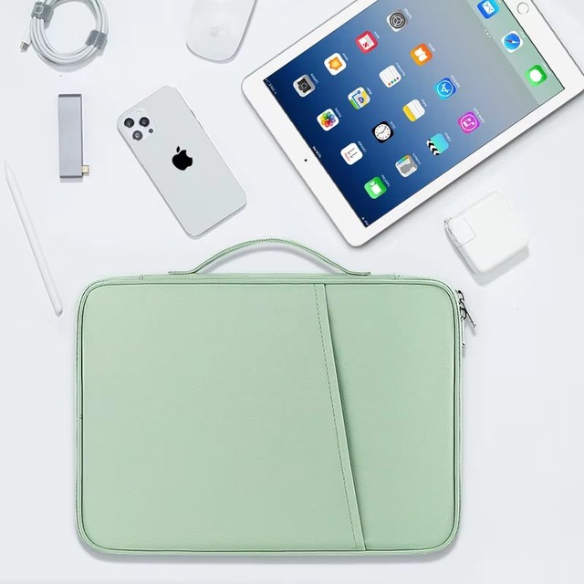New Stock Durable Portable Polyester 11-13 Inch Tablet & Laptop Sleeve Case with Handbag Design for iPad