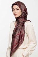 Pañuelo Cuadrado de Seda de Morera 100% Pura, Hijab Turco de Lujo con Diseño Floral, Transpirable, Certificado OEKO-TEX, Regalo para Ramadán, Personalizable