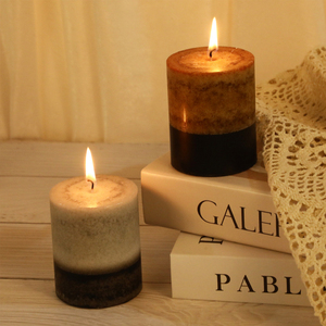 Bougies parfumées cylindriques faites à <span class=keywords><strong>la</strong></span> main, vente en gros d'éclairage d'urgence romantique sans fumée, bougies parfumées rondes pour <span class=keywords><strong>chapelle</strong></span> de mariage - Product Image 2