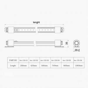 10.2 "lumière <span class=keywords><strong>de</strong></span> cabine <span class=keywords><strong>de</strong></span> bateau <span class=keywords><strong>de</strong></span> campeur <span class=keywords><strong>de</strong></span> <span class=keywords><strong>remorque</strong></span> intérieure <span class=keywords><strong>de</strong></span> lumière <span class=keywords><strong>de</strong></span> rail <span class=keywords><strong>de</strong></span> LED - Product Image 4