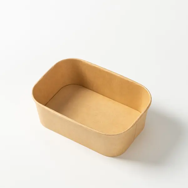 Kraft Paper Lunch Bento Box for Salad and Food Packaging