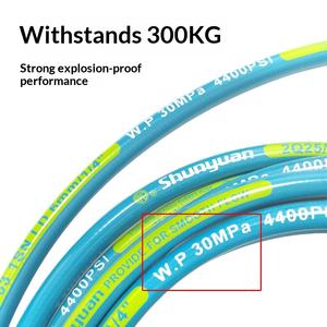 Tuyau d'arrosage <span class=keywords><strong>haute</strong></span> <span class=keywords><strong>pression</strong></span> pour lave-auto, flexible et lisse, en fil d'acier, anti-explosion, avec pistolet ultra <span class=keywords><strong>haute</strong></span> <span class=keywords><strong>pression</strong></span> et tuyau de sortie en caoutchouc - Product Image 3