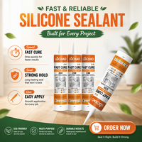 Scellant silicone acétique à séchage rapide, haute qualité, pour la construction, scellant silicone acétique à séchage rapide, résistant