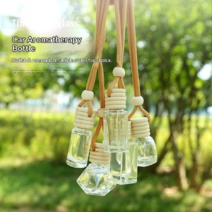 Vente directe d'usine, flacon <span class=keywords><strong>en</strong></span> verre carré de 10 ml pour désodorisant de <span class=keywords><strong>voiture</strong></span> avec bouchon <span class=keywords><strong>en</strong></span> bois - Product Image 4