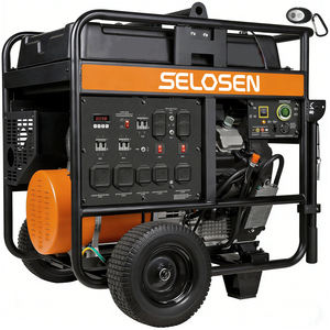 120V 240V High 20000W Power Small Generator Twin-cylinder 20Kw <b>Gasoline</b> and Gas Manual Engine HSAMZ-Portable <b>Gasoline</b> - Product Image 1