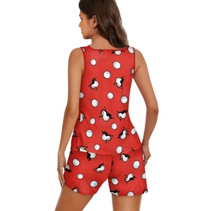 เซ็ตชุดนอนแข<span class=keywords><strong>นก</strong></span>ุดสำหรับผู้หญิงพิมพ์ลายนกหัวขวานและไข่ตามสั่งมีสไตล์และทันสมัย - Product Image 5