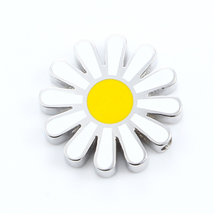 Unisex grazioso <span class=keywords><strong>ciondolo</strong></span> <span class=keywords><strong>margherita</strong></span> modello di forma originale Pan charm bracciale per fare perline gioielli fai da te per donna uomo - Product Image 6