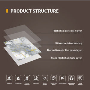 Hoogglanzend Wandpaneel Pvc Marmeren Plaat Uv Kleurrijk Pvc Wandpaneel UV-Printer UV-Wandpaneel Voor Wanddecoratie - Product Image 6