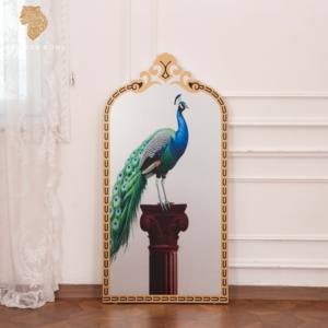 Divano artistico francese dipinto in legno dipinto a mano pittura intaglio stile europeo pittura murale soggiorno dipinto a mano - Product Image 3