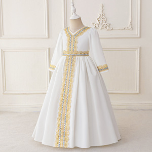 Abaya Modesta para Niñas para las Celebraciones de Eid Al-Fitr y Al-Adha, Material de Poliéster, Largo hasta el Tobillo - Product Image 2