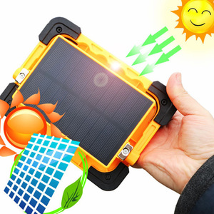 Projecteur solaire rechargeable pour extérieur, lampe de travail mobile portable, lampe de secours rechargeable, lampe de travail - Product Image 6