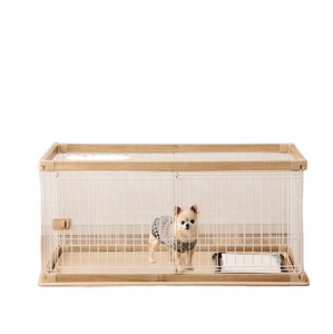 Pet cage solid wood cage indoor dog house dog fence