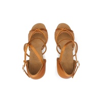 Offre Spéciale maille respirant dames chaussures de danse latine 7.5/8.5/9.5cm talon sandales dentelle creuse adulte salle de bal BD chaussures de danse pour les femmes