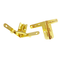 Charnière quadrant à petite boîte en métal doré et laiton massif pour boîte à bijoux en bois