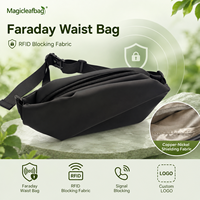 Riñonera Impermeable Faraday con Bloqueo de Señal RFID, Antirrobo y de Seguridad