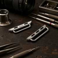 Connecteurs de montre en acier inoxydable sur mesure, pièces de précision moulées par injection de métal, accessoires de bracelet de montre pour boîtier de montre