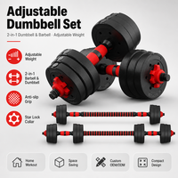 Ensemble d'haltères en ciment 10kg 15kg 20kg 30kg 50kg, Haltères, Kettlebell et Barre de musculation, Ensemble d'entraînement de force trois-en-un