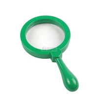 Educational Kids Reading Jumbo Handheld Magnifier 90mm Lens Diameter Plastic Magnifying Glass Stand No Light Learning Resource