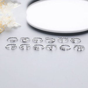 미니멀리스트 쥬얼리 간단한 얇은 조디악 로그인 925 스털링 실버 조디악 stackable - Product Image 2