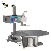 Machine de remplissage automatique de pots de sauce au miel de 1g à 500g, type disque rotatif, pour liquides et pâtes, idéale pour le miel