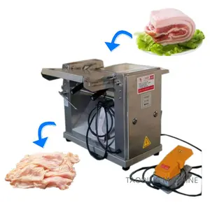 Israël personnalisation machine à trancher la viande trancheuse de boeuf machine de découpe de peau de porc trancheuse de peau de viande machine à éplucher la peau de porc vente