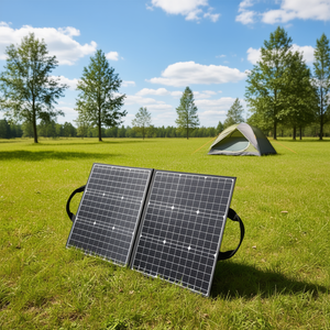 Chargeur de panneau solaire pliable Portable 100W 18V QC 3.0 Compatible sortie cc 5V USB pour téléphones tablettes; pour Camping en plein air solaire - Product Image 2
