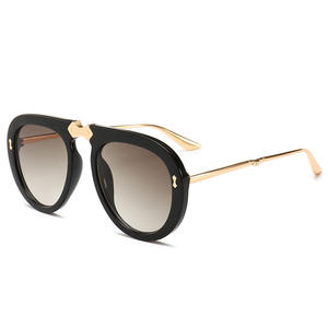 2846 ヴィンテージメタルサングラス 2022 ブランド ラージスクエアフレームシェード ファッションデザイナー レディース オーバーサイズ メンズサングラス - Product Image 6