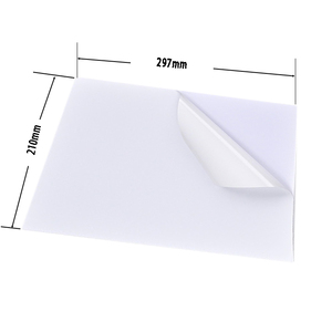 عرض مميز ورق بملصق غير لامع ذاتي اللصق مقاوم للماء فارغ A4 لون كامل قابل لطباعة "x 11" - Product Image 3