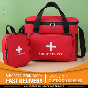 Bolsa <span class=keywords><strong>de</strong></span> Hombro Médica <span class=keywords><strong>de</strong></span> <span class=keywords><strong>Emergencia</strong></span> Portátil, Ligera, <span class=keywords><strong>de</strong></span> Tela Oxford con Asa Recta Roja, para Senderismo, Camping y Protección contra Epidemias - Product Image 1