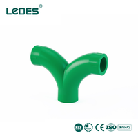 Fabricants de tuyaux PPR, raccord en Y à 3 voies, accessoires de tuyaux PPR de qualité supérieure