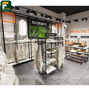 Mueble de Exhibición para Tienda de Ropa Premium, Estante para Ropa, Estantería de Pared, Mostrador de Caja, Unidad de Espejo para Boutique - Product Image 1