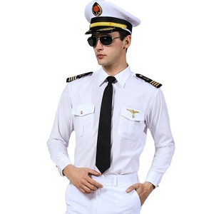 Uniforme de commandant de bureau blanc décontracté pour hommes, chemise en tricot respirant avec bretelles pour les marchands - Product Image 3
