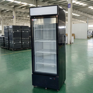 Refrigerador Comercial de Enfriamiento Rápido Sin Escarcha, Alta Capacidad para Cafetería, Diseño Moderno con Enfriamiento por Aire, de Pie, Color Negro - Product Image 1
