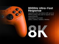 Controlador de Esports con Cable para PC GameSir Tarantula 8K, Compatible con Windows |   Frecuencia de sondeo de 8000Hz, Gatillos de efecto Hall Gen-2/TMR, 9 macros reasignables