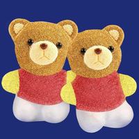 Ornements de polystyrène en mousse de polystyrène en forme de petit ours blanc DIY Craft Bear pour la décoration