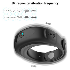 10-frequency <b>vibration</b> watch, semen-locking ring, magnetic <b>rechargeable</b> <b>vibrating</b> penis training masturbation ring, prostate - Product Image 3