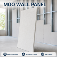 Panel de Pared MGO Clase A1 Resistente al Fuego para Construcción con Estructura de Acero, Paredes Divisorias Interiores, Venta al Por Mayor Directa de Fábrica OEM