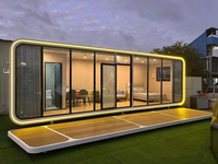 Cabane de luxe Apple, maisonnette préfabriquée, maison capsule modulaire pour hôtel de villégiature, Airbnb, glamping, espace de vie mobile, directement de l'usine