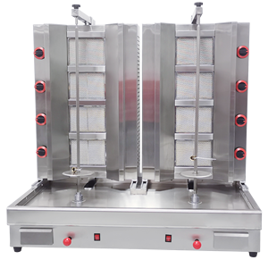 Di alta qualità commerciale a Gas Barbecue rotazione automatica verticale Shawarma Doner <span class=keywords><strong>Kebab</strong></span> macchina Grill prezzo per la vendita - Product Image 4
