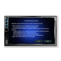 Autoradio portable double DIN avec GPS, amplificateur et DSP, écran tactile HD 7 pouces, compatible Apple CarPlay et Android Auto