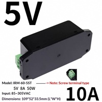 MEAN WELL IRM-60-24ST 60W Ultra Compact 87x52x29.5mm 100-240VAC Input 5V/12V/15V/24V/48V Output Modul Catu Daya untuk