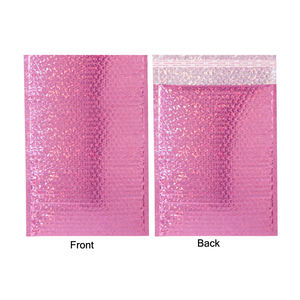 Sobres de Plástico Metalizado con Logotipo Impreso Personalizado, Bolsa de Correo Acolchada de Burbujas de Polipropileno en Color Oro Rosa - Product Image 3
