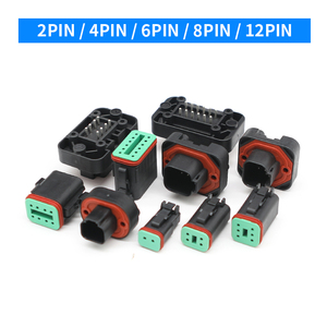DT разъем 2/4/6/8/12pin PCB крепление жгут провод-плата автомобильный разъем DT15-2P DT15-4P DT15-6P DT15-8P DT15-12P - Product Image 3