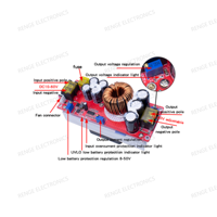 Konverter Step up modul catu daya 10-60V sampai 12-90V, 1800W 40A 1500W 30A 1200W 20A DC-DC Boost
