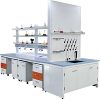 Meubles de laboratoire entièrement en acier, bureau de chimie physique pour école, hôpital, usine chimique, atelier - Table de laboratoire en métal