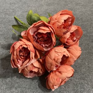 Fleurs artificielles de pivoine de grande taille de haute qualité, personnalisées en usine, vente en gros, fleurs artificielles en vrac pour la décoration de la maison - Product Image 6