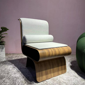 Sillón de Diseño Nórdico, Sillón Individual para Sala de Estar, Sillón Creativo de Tela con Forma Especial - Product Image 6