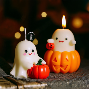 Candela Profumata a Forma <span class=keywords><strong>di</strong></span> Zucca <span class=keywords><strong>di</strong></span> Halloween, in Cera <span class=keywords><strong>di</strong></span> Soia, Aromaterapia Artigianale, Arancione 3D, Decorazione per la <span class=keywords><strong>Casa</strong></span>, Regali per Feste, Doni Unici per le Festività - Product Image 4