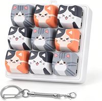 Desain Logo Kustom Gantungan Kunci Keyboard Keycap Pereda Stres Gantungan Kunci Akrilik Switch Keychain Tombol Keyboard DIY