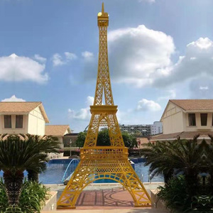 Statua Gigante Personalizzata della Torre <span class=keywords><strong>Eiffel</strong></span> in Metallo per Esterni/Modello in Ferro Grande da 3m-15m per Punti di Riferimento Cittadini e Decorazioni da Giardino - Product Image 2
